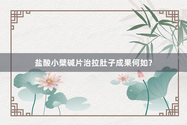 盐酸小檗碱片治拉肚子成果何如？